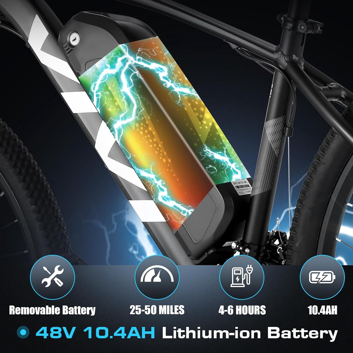 Vivi Electric Bike for Adults 27.5" Electric Mountain Bike 48V 500W High-Step Electric Bike 21 Speed Adult Commuter Bike 19.8MPH with Cruise Control, UL2849 Certified