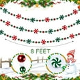 thumbnail image 4 of 10 Feet Christmas Candy Garland Peppermint Candy Garland Christmas Decorations Fake Crystal Candy Decor Christmas Tree Garland for Xmas Home Christmas Home Decoration, 4 of 5