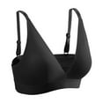 thumbnail image 5 of BYHONG Women's Comfortable Sexy Feel Soft Comfortable Breathable Deep V Ring and Traceless Bra Bars for Women Black M, 5 of 5