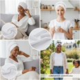 thumbnail image 5 of Miaocao African Women Turban Caps Beanie Twist Headscarf Pre Tied Double Braid Headwrap Hat, 5 of 9