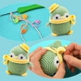 thumbnail image 3 of Beginner Crochet Kit, Crochet Starter Kit Crochet Animal Kit with with Yarn and Tutorial,Penguin, 3 of 6