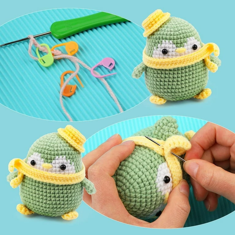 Lucydigla Crochet Kit For Beginners – Amigurumi Hanging Potted Plants, Includes Yarn, Hooks & Video Tutorials
