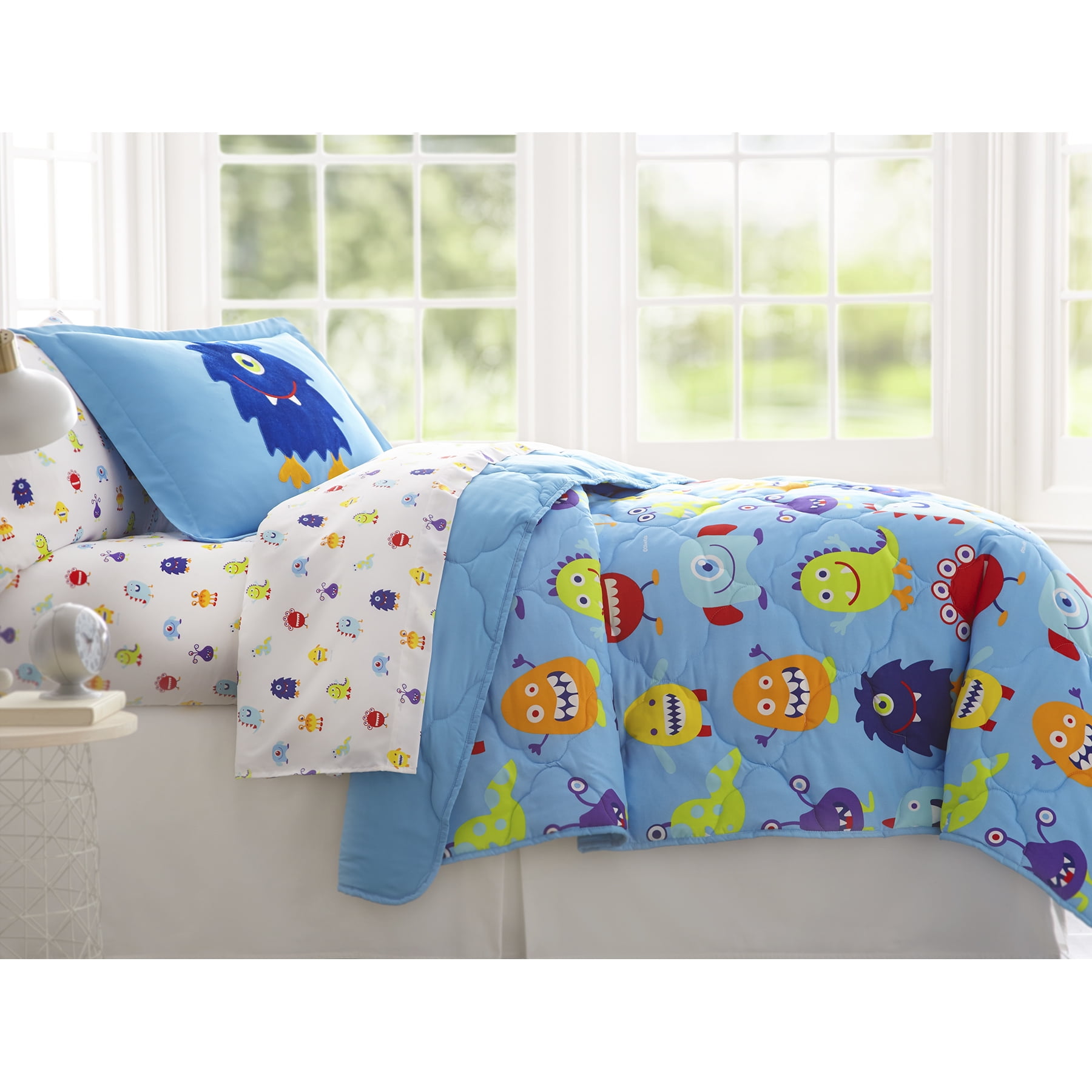 Wildkin Monsters Microfiber Kids Sheet Set