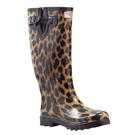 Women Rubber Rain Boots with Cotton Lining,
