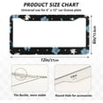 thumbnail image 4 of Coolnut Wild Flowers 2 Holes Car License Plate Frames 2PCS, Car License Plate Holder with Screw Caps Cover Set Automotive Exterior Parts Decoration for US Vehicles, 4 of 7