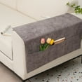 thumbnail image 4 of YOHAVEN Couch Arm Covers with 3 Pockets, Sofa Armrest Slipcovers Non Slip Washable Armchair Protectors with Storage for TV Remote Phone Recliner Chair Sofa Living Room, 4 of 7