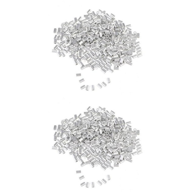 Conector de aparejos de pesca de Crimpado de aluminio shamjiam Un barril de pesca