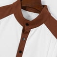 thumbnail image 5 of HBGVBA Men's Holiday Casual Knit Short Sleeve Top Color Blocked Short Sleeve Drawstring Waist Long Pants Set, 5 of 5