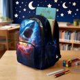 thumbnail image 4 of Whosucclay Shark Lightning Storm 17 Inch Satchel, Lightweight Adjustable Straps Satchel Large Capacity Kids School Bag for High School Elementary Kindergarten, 4 of 8