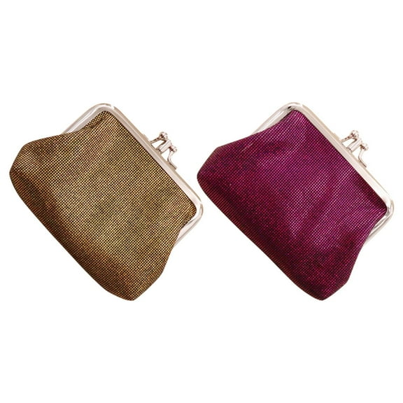 Raindrops 2pcs Coin Purse PU Leather Small Purse Women Coin Purse Fashion Jewelry Storage Bag
