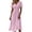 Pink, variant on Efsteb Summer Dresses for Women Elegant Wrap V-Neck Short Sleeve Casual A-Line Dress with Elastic Waist Flowy Dress for Occasion (Hot Pink,M)