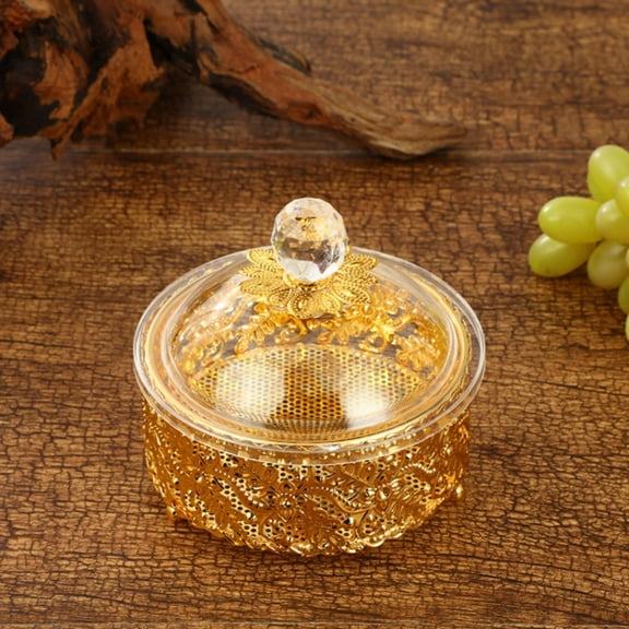 Kitchen Gadgets Storage tank Cookie Jar Decorative Jar With Lid Metal And Acrylic Snack Craft