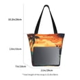 thumbnail image 3 of Honeii Tropical Sunset Paradise Print Women Top Handle Satchel Handbags,Fashion Handbag,Messenger Tote Bag Purse for Women,Shoulder Bag Handbag for Travel, Work, 3 of 6