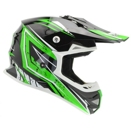 Vega Helmets MIGHTY X2 Kids Youth Dirt Bike Helmet – Motocross Full Face Helmet for Off-Road ATV MX Enduro Quad