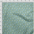 thumbnail image 4 of oneOone Cotton Poplin Grayish Blue Fabric Floral Quilting Supplies Print Sewing Fabric By The Yard 56 Inch Wide, 4 of 4