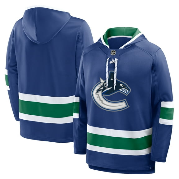Men's Fanatics Blue Vancouver Canucks Prime Time Fleece Hoodie