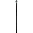 thumbnail image 4 of Metal Solar Lamp Post 13ft Tall Street Light Pole with Sturdy Base Solar Lights Pole for Outdoor Street Courtyard Pathway Patio Flag Post (114mm+76mm), 4 of 8