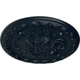 thumbnail image 3 of Ekena Millwork 11 3/4"OD x 3/8"P Stockport Ceiling Medallion, Hand-Painted Midnight Dream, 3 of 6