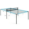 thumbnail image 2 of Gymax Ping Pong Table Game Set 2-In-1 Mesh Volleyball Tennis Table Indoor Outdoor, 2 of 10