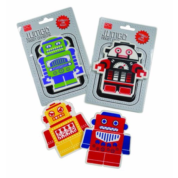 DCI Robot Jumbo Eraser, Assorted Styles, 21794