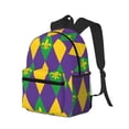 thumbnail image 2 of Lsque Mardi Gras Classic Casual Backpack - Large Capacity Water-Resistant Backpack for School, Work, Travel, and Outdoor Activities, 2 of 8