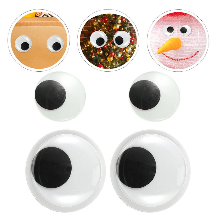 1 Set 4 Pcs Creative Googly Eyes Eco-friendly Wiggle Eyes Black White Eye  Toys (Assorted Color) 