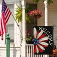 thumbnail image 4 of 4th of July Patriotic Garden Flag 12.5x18 Double Sided for Outside, Welcome American Daisy Memorial Day Independence Day Holiday Outdoor Yard Flag Deoration 4-12, 4 of 6