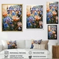 thumbnail image 4 of Designart "violet Yellow Iridescent Irises II" Floral Canvas Print, 4 of 5