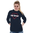 thumbnail image 3 of Crazy Cat Lady Feline Lover Kitty Women's Long Sleeve T Shirt Brisco Brands S, 3 of 6