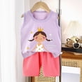 thumbnail image 2 of mgoYE Toddler Boy Clothes 18-24 Months 3M-6T Cute Dinosaur Animal Tank Tops+Shorts Outfits Lightweight Summer Playwear Beach Outfits Elastic Cotton Short Sets|Light Purple 4-5 Years, 2 of 4
