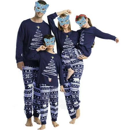 GRNSHTS Christmas Family Matching Pajamas Set Adult Mens Womens Kids Sleepwear Nightwear
