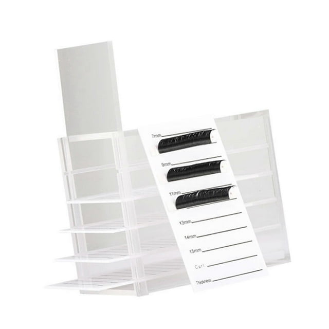 5 Layers Clear Eyelash Storage Box Drawer Design Acrylic Eyelash Storage Box with Scale Plate for Women Transparent Color