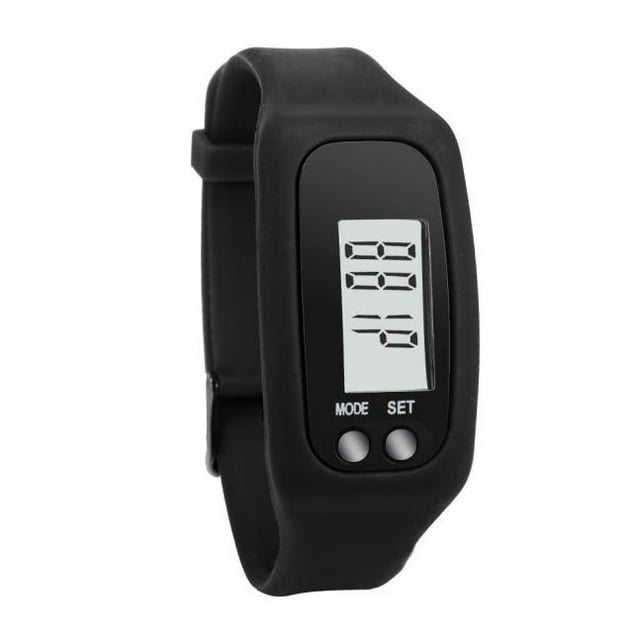 Women's Watch - Digital LCD Pedometer Run Step Counter with Distance Tracking and Bracelet Design for