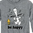 thumbnail image 3 of Peanuts - Snoopy Be Happy Dance - Toddler And Youth Long Sleeve Graphic T-Shirt, 3 of 6