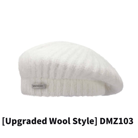 FLORNIX Womens Hats,Keep Warm Against Wind Sombrero,Simple Head Circumference Beret Hats for Women,White