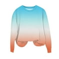 thumbnail image 4 of SGFCWSX Pullover for Toddler Kids Girls Long Sleeve Sweatshirts Warm Polyester Top Light Blue Size 3 Years, 4 of 7