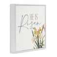 thumbnail image 2 of He Is Risen Religious Easter Holiday Flower Blossoms White Framed Giclee Art, 24 x 24, By Kim Allen, 2 of 7