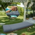 thumbnail image 4 of SUGIFT Self Inflating Sleeping Pad for Camping, 3.2'' Thick Memory Foam Camping Mat with Pillow & Electric Pump, for 4-Season Travel, Gray, 4 of 7