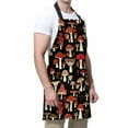 thumbnail image 4 of Yehwow Mushrooms and Field Plants Bib Apron For Kitchen BBQ Gardening With Adjustable Neck Strap 27x31 Inch, 4 of 4