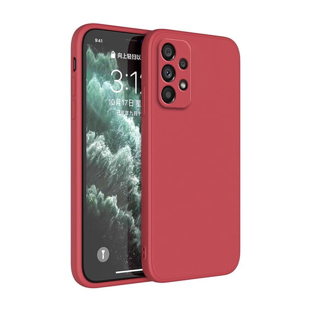 Funda de teléfono básica para Samsung Galaxy A04S, A22, A32, A42, A52, A52S, A72, A13, A23, A33, A53, A54, A73, 5G, fundas clásicas de silicona líquida suave QYM unisex