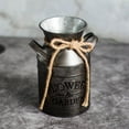 thumbnail image 3 of 100Fens Vintage Retro Shabby Iron Milk Jug Garden Plating Flower Flower Vase Pot Decor, 3 of 4