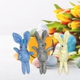 thumbnail image 4 of Rabbit Plush Pendant Rabbit Doll Easter Decoration Gift (Blue), 4 of 9