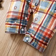 thumbnail image 4 of LSLJS Lapel Gentleman Bowknot Strap Jumpsuit Stitching Plaid Short Sleeve Romper, Baby Romper, 4 of 8