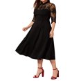 thumbnail image 3 of Vestido Elegante Fiesta Casual Mujer Dama Talla Extra Plus DaraBaby  Vest090, 3 of 4