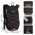 thumbnail image 2 of AUXDIQ Hiking Backpack 14L Lightweight Backpack Travel Daypack for Women Men Black, 2 of 6