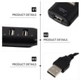 thumbnail image 2 of SHISUYAN 1Pc USB Hub USB 2.0 Hub 4 Port USB 2.0 Data Hub Portable USB 2.0 Splitter, 2 of 8