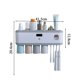 thumbnail image 2 of Esterilizador de cepillos de dientes inteligente, eléctrico, para colgar en la pared, para inodoro, sin perforaciones, caja de almacenamiento, estante para pasta de dientes, 2 of 5