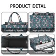 thumbnail image 4 of Large Capacity Tote Bag,Pioneer Flower Floral Print Pattern Handbag Fashion Luxury Tote Bag,15.7"x13"x 5.1" Inches,Laptop Compatible, 4 of 6