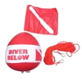 thumbnail image 4 of Boya Bandera de Buceo Flotador Señal de Buceo Flotador de Bandera Inflable Flotador de Señal para Deportes Acuáticos, Señalización de Superficie,, 4 of 8