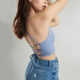 thumbnail image 4 of POINTERTECK Crop Tops for Women Sexy Backless Black Crop Top, 4 of 9